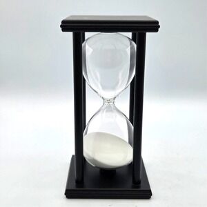 Bellaware 60‎ Minutes Hourglass, Wood Sand Timer White Sand